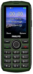 Мобильный телефон Philips Xenium E218 Green - фото Мобильный телефон Philips Xenium E218 Green