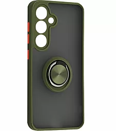 {"ru": "Чехол", "uk": "Чохол"} 1TOUCH Gingle Ring Case для Samsung Galaxy S24  Khaki