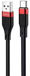 Кабель Hoco U72 Forest Silicone USB-A - Type-C 12w 2.4a 1.2м cable Black - фото Кабель Hoco U72 Forest Silicone USB-A - Type-C 12w 2.4a 1.2м cable Black