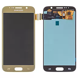 Дисплей Samsung Galaxy S6 G920 з тачскріном, (OLED), Gold