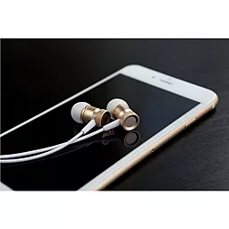 Навушники Rock Mula Stereo Earphone Gold - мініатюра 6