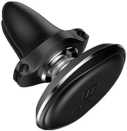Автодержатель магнитный Baseus Small Ears Series Magnetic Car Air Vent Mount with Cable Clip Black (SUGX-A01) - миниатюра 3