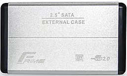 Кишеня для HDD Frime SATA 2.5", USB 2.0, Metal, Silver (FHE21.25U20) - фото Кишеня для HDD Frime SATA 2.5", USB 2.0, Metal, Silver (FHE21.25U20)