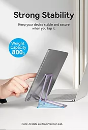Настільный тримач Vention Portable Cell Phone Stand Holder for Desk Aluminum Alloy Type Gray (KCZH0) - мініатюра 7