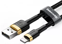 USB Кабель Baseus Kevlar 2M Lightning Cable Black/Gold (CALKLF-CV1) - мініатюра 2