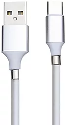 Кабель USB Supercalla Magnetic 2.4A USB Type-C Cable White