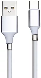 Кабель Supercalla Magnetic USB-A - Type-C 12w 2.4a 1м cable White - фото Кабель Supercalla Magnetic USB-A - Type-C 12w 2.4a 1м cable White