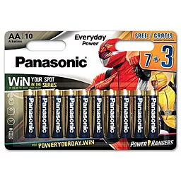 Батарейки Panasonic AA / LR6 Everyday Power (LR6REE/10B3FPR) Power Rangers 10шт - фото Батарейки Panasonic AA / LR6 Everyday Power (LR6REE/10B3FPR) Power Rangers 10шт