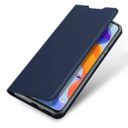 Чехол Dux Ducis с карманом для визиток Xiaomi Redmi Note 11, Redmi Note 11S Blue - миниатюра 2