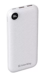 Повербанк ColorWay LCD 10000mAh White (CW-PB100LPH3WT-PDD) - фото Повербанк ColorWay LCD 10000mAh White (CW-PB100LPH3WT-PDD)