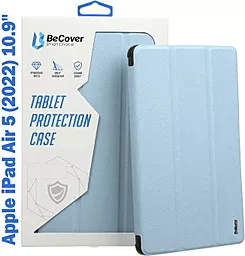 Чехол для планшета BeCover Tri Fold Soft TPU Siliconee для Apple iPad Air 4, 5 10.9" 2020, 2022  Light Blue (708510)