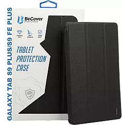 Чехол для планшета BeCover Smart Case для Samsung Galaxy Tab S9 Plus, S9 FE Plus 12.4" Black (709895) - фото Чехол для планшета BeCover Smart Case для Samsung Galaxy Tab S9 Plus, S9 FE Plus 12.4" Black (709895)