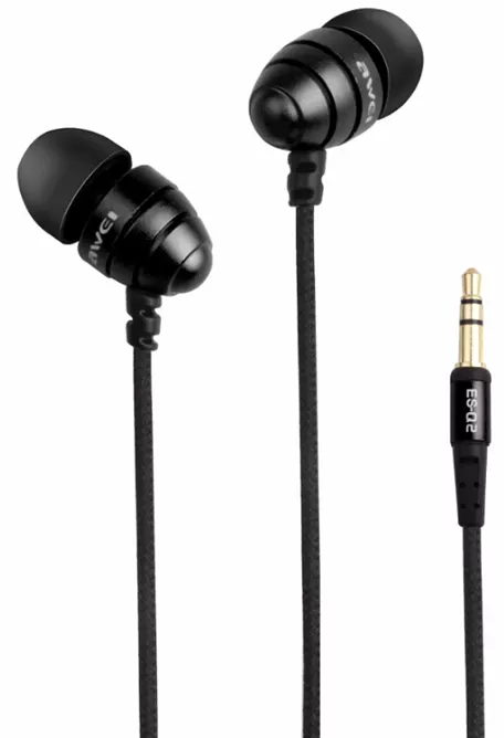 Наушники Awei ES-Q2 Black - фото 1