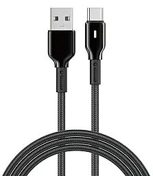 Кабель WIWU Wi-C073 Duralink USB-A - Type-C 27w 3a 1м cable Black