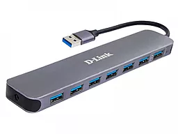 Мультипортовый USB-A хаб D-Link 7-in-1 black (DUB-1370/B2A) - фото Мультипортовый USB-A хаб D-Link 7-in-1 black (DUB-1370/B2A)