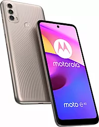 Смартфон Motorola Moto E40 4/64GB Dual Sim Уценка Pink Clay (PAVK0004UA) - миниатюра 2