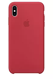 {"ru": "Чехол", "uk": "Чохол"} Silicone Case для Apple iPhone XS Max Red Raspberry