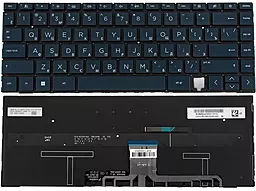 Клавиатура для ноутбука HP 14-EA с подсветкой клавиш без рамки Black