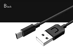 USB Кабель Usams U-Turn USB Type-C Cable Black (US-SJ099) - мініатюра 5