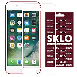 Захисне скло SKLO 3D Full Glue Apple iPhone 7 Plus, iPhone 8 Plus White - фото Захисне скло SKLO 3D Full Glue Apple iPhone 7 Plus, iPhone 8 Plus White
