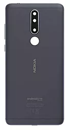 Задняя крышка корпуса Nokia 3.1 Plus Dual Sim со стеклом камеры Gray - фото Задняя крышка корпуса Nokia 3.1 Plus Dual Sim со стеклом камеры Gray