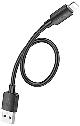 Кабель Hoco X96 Hyper USB-A - Lightning 12w 2.4a 0.25м cable Black - мініатюра 3 Кабель Hoco X96 Hyper USB-A - Lightning 12w 2.4a 0.25м cable Black - мініатюра 3