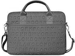 Сумка для ноутбуку WIWU Vogue Laptop Slim Bag (with strap) 13.3'' Gray - фото Сумка для ноутбуку WIWU Vogue Laptop Slim Bag (with strap) 13.3'' Gray