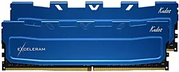Оперативна пам'ять Exceleram 16GB (2x8GB) DDR4 3000MHz Blue Kudos (EKBLUE4163021AD) - мініатюра 2