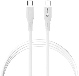 Кабель Veron CC- X82 USB Type-C - Type-C 60w 3a 1м PD cable White - фото Кабель Veron CC- X82 USB Type-C - Type-C 60w 3a 1м PD cable White