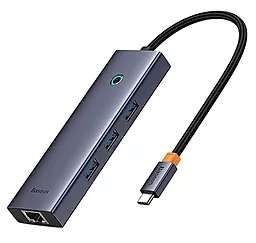 Мультипортовый USB Type-C хаб Baseus 6-in-1 Gray (B00052807813-00)