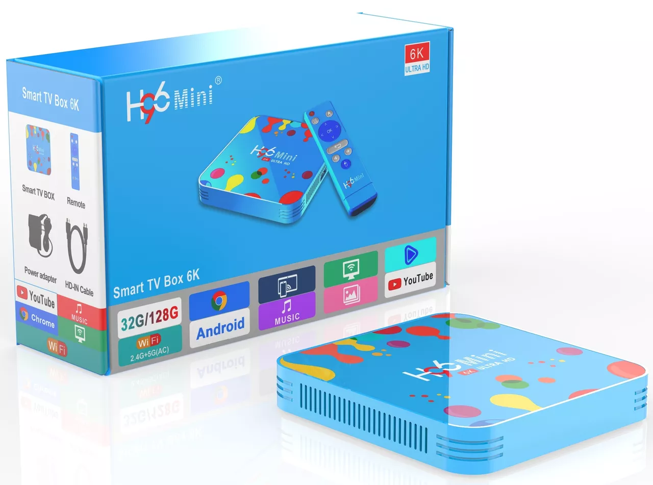 Smart приставка Android TV Box H96 Mini H6 4/128 GB - фото 9