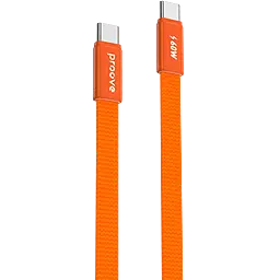 Кабель Proove AirLine USB Type-C - Type-C 60w 3a 1м PD cable Orange (CCAI60002218) - фото Кабель Proove AirLine USB Type-C - Type-C 60w 3a 1м PD cable Orange (CCAI60002218)