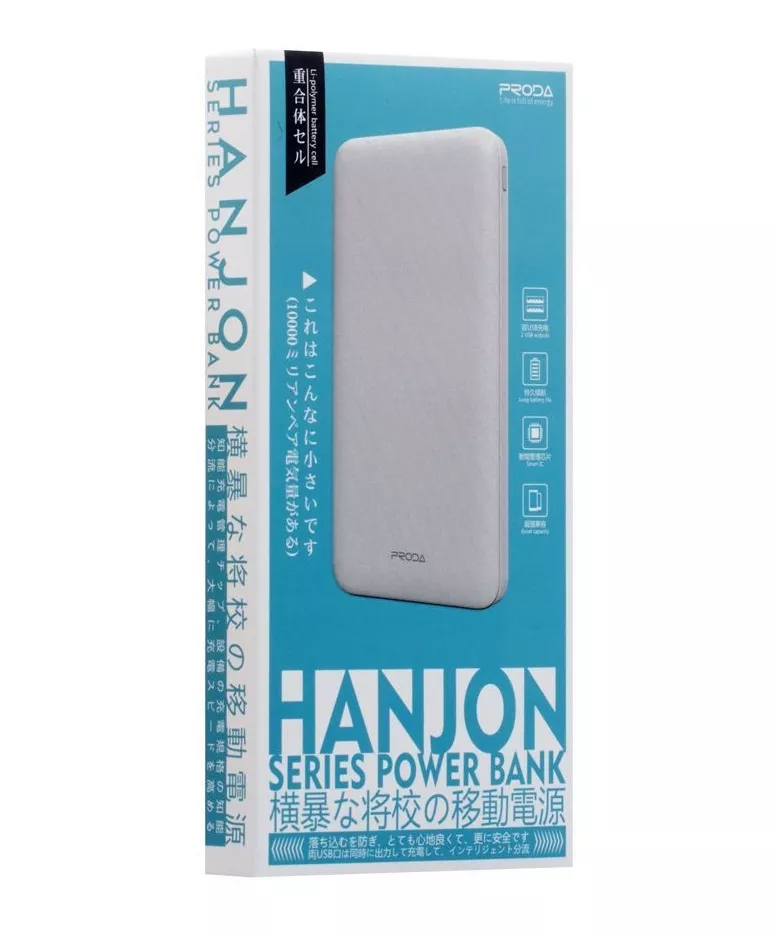 Повербанк Remax PD-P12 Hanjon 10000 mAh White - фото 2