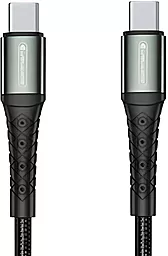 Кабель Jellico B10 USB Type-C - Type-C 60w 3.1a 1м PD cable Black - фото Кабель Jellico B10 USB Type-C - Type-C 60w 3.1a 1м PD cable Black