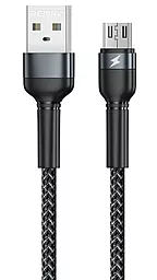 Кабель Remax Jany USB-A - micro USB 12w 2.4a 1м cable Black (RC-124m) - фото Кабель Remax Jany USB-A - micro USB 12w 2.4a 1м cable Black (RC-124m)