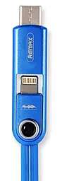 Автомобильное зарядное устройство Remax Cutie 2.4a car charger blue (RCC211) - миниатюра 3