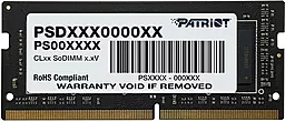 Оперативна пам'ять для ноутбука Patriot 4GB SO-DIMM DDR4 2666MHz (PSD44G266681S)