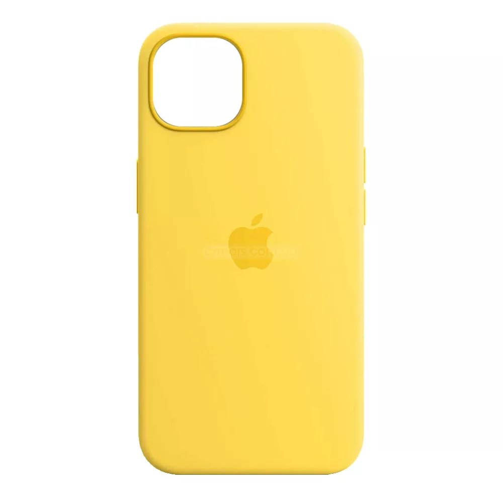 Чехол Silicone Case Full для Apple iPhone 14 Lemon Zest - фото 1