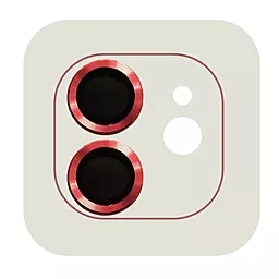 Защитное стекло Epik Metal Classic на камеру для Apple iPhone 12 / 12 mini / 11 Red