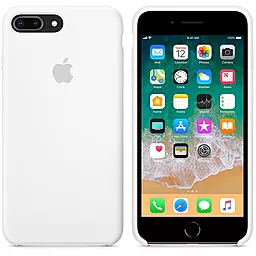 Чехол Silicone Case для Apple iPhone 7 Plus, iPhone 8 Plus White - миниатюра 2