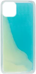 Чехол Epik Neon Sand glow in the dark Apple iPhone 12 Mini Blue