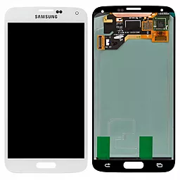 Дисплей Samsung Galaxy S5 G900 з тачскріном, (OLED), White