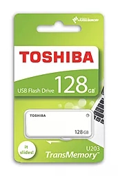 Флешка Toshiba U203 128GB USB 2.0 White (THN-U203W1280E4) - миниатюра 2