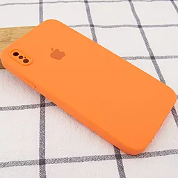 Чохол Silicone Case Full Camera Square для Apple iPhone XS Max  Bright Orange - мініатюра 2