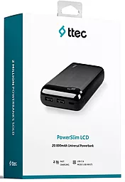 Повербанк Ttec PowerSlim LCD 20000mAh Black (2BB184S) - миниатюра 7