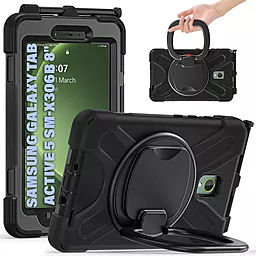 Чехол для планшета BeCover Heavy Duty Case with Stand Holder для Samsung Galaxy Tab Active 5 SM-X306B 8" Black (710950) - фото Чехол для планшета BeCover Heavy Duty Case with Stand Holder для Samsung Galaxy Tab Active 5 SM-X306B 8" Black (710950)