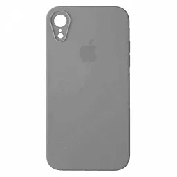 Чехол Silicone Case Full Camera Square для Apple iPhone XR  Grey