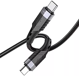 Кабель Borofone BU35 USB Type-C - Type-C 60w 3a 1.2м PD cable Black - миниатюра 3 Кабель Borofone BU35 USB Type-C - Type-C 60w 3a 1.2м PD cable Black - миниатюра 3