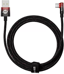 Кабель USB Baseus MVP 2 Elbow-Shaped 100w 6a 2m USB Type-C cable black/red (CAVP000520) - миниатюра 2