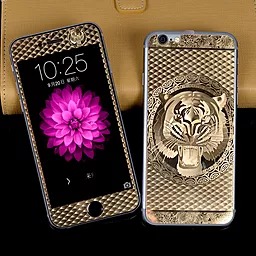 Защитное стекло 1TOUCH Tiger Series Apple iPhone 5, iPhone 5S, iPhone SE Gold (экран + задняя крышка) - миниатюра 2